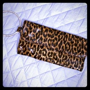 Leopard wristlet